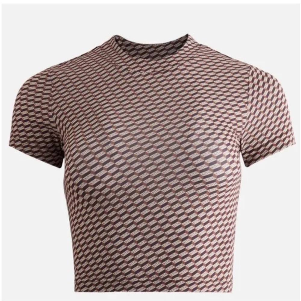 KITH - Mulberry Sheer Monogram Kith Tee in color Canvas / Brown